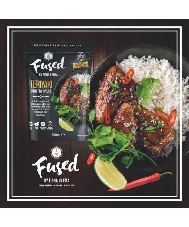 Fused Teriyaki Sauce - Ready to Use Japanese Marinade & Stir Fry Sauce for Meat & Veggies - No Artificial Preservatives or Additives - Vegetarian Friendly - 2x100ml Pouches (2 Servings per Pouch) - Buy Online on GoSupps.com