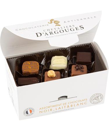 Chevaliers d'Argouges - Assortment of chocolates black milk white - Ballotin tasting - 175g - Buy Online on GoSupps.com