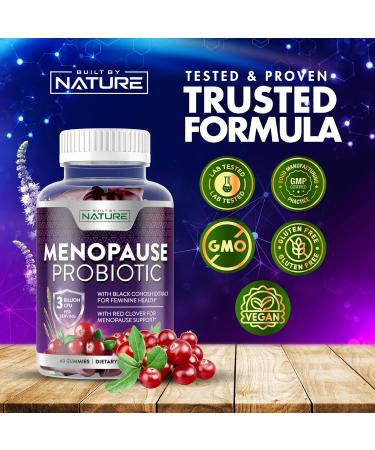 Menopause Supplements for Women - Probiotic Gummy for Hot Flashes Night Sweats & Mood Swings - Non-GMO & Vegan - 60 Gummies - Buy Online on GoSupps.com