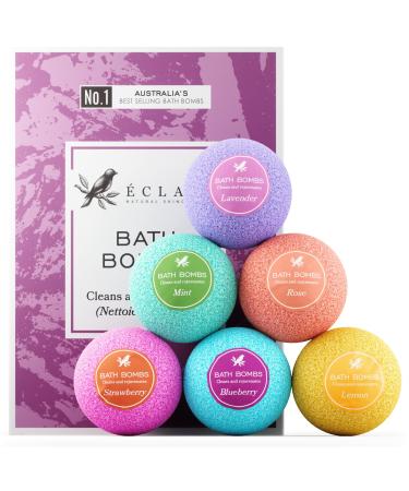 Bath Bombs - Bath Bomb for Men and Women - Relaxing Bath Salts - All Natural Bath Bombs with Essential Oils - Bath Bombs Gift Set - Bubble Bath Bombs for Teens - Paraben and Sulfate-Free - (6 Packs)