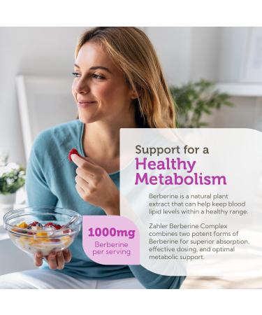 Zahler Berberine Supplement 1000mg with Clinically Evaluated Berbevis Complex and Berberine HCl - Barberry Supplements for Metabolism Support and Berberine Glucose Support for Adults (120 Capsules) - Buy Online on GoSupps.com