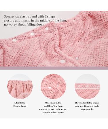 Shop Women Microfiber Bath Wrap & Hair Drying Towel | Adjustable Soft Body Wrap Super Absorbent Quick Drying (Pink - Buy Online on GoSupps.com