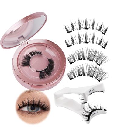 Magnetic Eyelashes with Applicator - No Glue Reusable Lightweight & Soft | 2 Pairs of Wispy Styles by Wendy Lashes (KS02/XM1 - Buy Online on GoSupps.com
