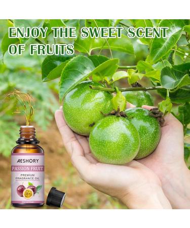 Aeshory Passion Fruit Essential Oil 30ml | 100% Natural Fruity Aroma for Diffusers Humidifiers Massage DIY Candles & Soap - Buy Online on GoSupps.com