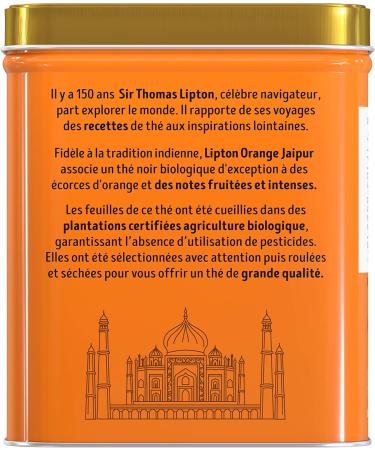Lipton Black Tea Orange Jaipur Organic Flavored Black Tea Bulk Orange Taste Vitality Rainforest Alliance Certified 150 - Buy Online on GoSupps.com