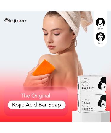 Kojie San Skin Brightening Soap - Original Kojic Acid Soap for Dark Spots & Scars - 3 Bars x 4 Pack - Coconut & Tea Tree Oil - 100g - 4.76 Ounce - Buy Online on GoSupps.com