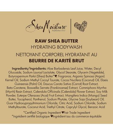Shea Moisture Raw Shea Butter Body Wash - 13 oz Unisex Body Wash - Buy Online on GoSupps.com