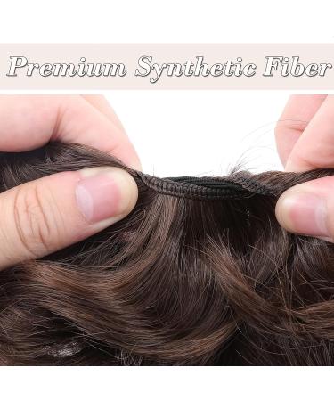 Scrunchie Hair Bun Extension Updo Hairpiece in Dark Brown & Auburn - 45g - Buy Online on GoSupps.com