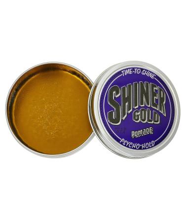Shiner Gold Psycho Hold Pomade 4oz | Extreme Hold & High Shine | Water-based Coconut Scent - Buy Online on GoSupps.com