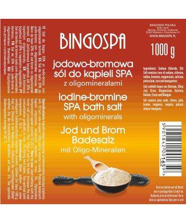 Iodine-Bromine Bath Salt for Scars Psoriasis & Arthritis - 1000g BINGOSPA | International Shipping Available - Buy Online on GoSupps.com
