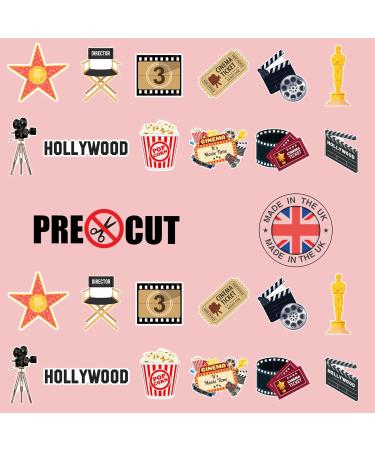24 Hollywood Movie Star Edible Wafer Cupcake Toppers Cake Decoration Decor - Buy Online on GoSupps.com