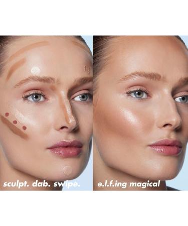e.l.f. Halo Glow Contour Beauty Wand - Vegan & Cruelty-free Liquid Contour for Medium/Tan Skin - Buildable Formula for Naturally Sculpted Look - Buy Online on GoSupps.com