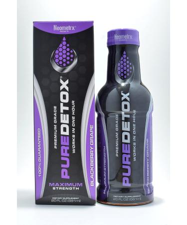 Detox Pure Neometrx Same-Day Maximum Strength Detox Drink BlackBerry Grape Flavor 20 Fl Oz