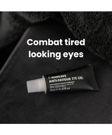ManCave Caffeine & Vitamin E Anti-Fatigue Eye Gel 15ml- Dark Circle Treatment, Vegan Formula, Made in England - Buy Online on GoSupps.com