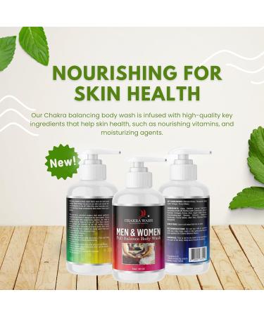 Chakra Body Wash for Men & Women | Paraben & Dye Free | Natural Exfoliating Ingredients | Unisex Multi-Purpose Cleanser - Buy Online on GoSupps.com