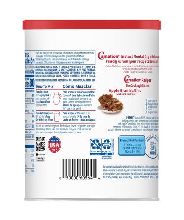Carnation Instant Nonfat Dry Milk 6 Count  9.63 Ounce (Pack of 6) - Buy Online on GoSupps.com