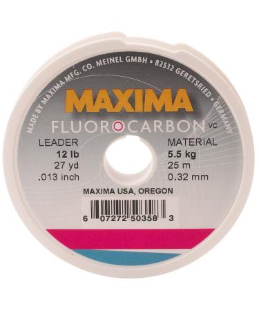 Maxima Fishing Line Leader Wheel, Fluorocarbon Fluorocarbon, 10-pound, 27-yard