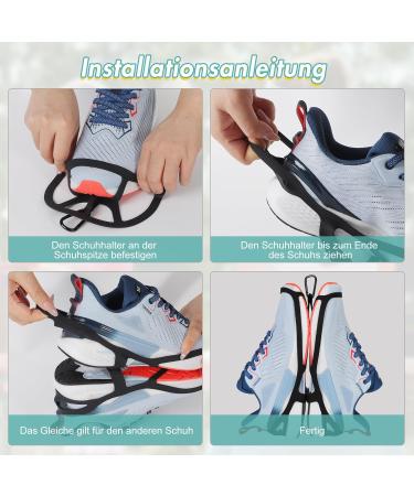 Buy Takyu Silicone Shoe Holder for Backpack | 2-Pack Breathable Shoe Clips for Sports & Hiking - Black-L - Buy Online on GoSupps.com