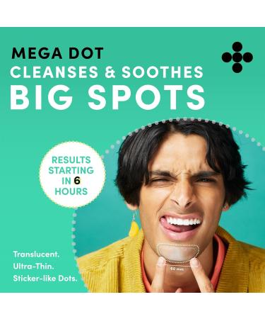Dots for Spots Mega Dot Anti Pimple Patch - 10 Transparent Hydrocolloid Acne Patches - Fast-Acting Vegan & Cruelty-Free Solution - Buy Online on GoSupps.com