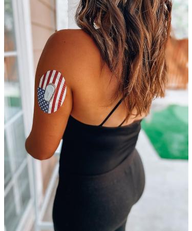 ExpressionMed Dexcom G6 Adhesive Patch (10-Pack) - USA Made Waterproof CGM Tape (US Flag) - Buy Online on GoSupps.com