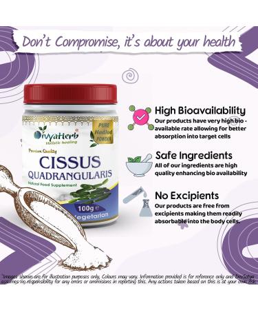 Cissus Quadrangularis (HadJod) Powder - 100% Natural - 1 Pack - Buy Online on GoSupps.com