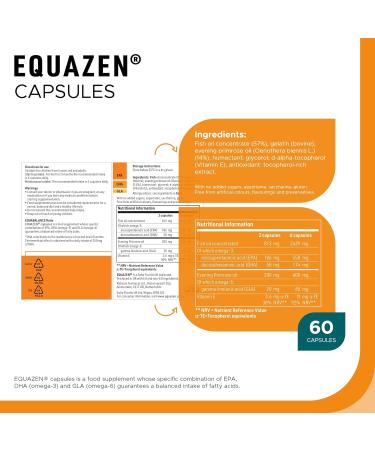 Equazen Eyeq 60 Capsules - Premium Omega 3 & 6 for Cognitive & Eye Health - International Shipping Available - Buy Online on GoSupps.com
