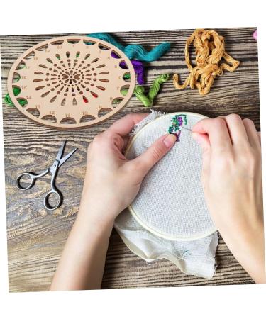 Ciieeo 1 Portable Kreuz-B Set - Tulip Production Threads Halter Studio Button Organizer DIY Wooden Cross Coil Light Tool 14.1x14.1cm for Handicrafts - Buy Online on GoSupps.com