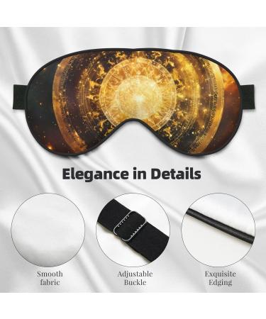 Shop Bronze Century Gears Clock Soft Sleep Eye Mask | Breathable Female Eye Patch for Travel & Relaxation - Buy Online on GoSupps.com