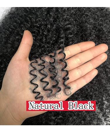 CurlCoo Short Curly Afro Wig with Bangs for Black Women - 14 Inch Synthetic Heat Resistant Full Wig in Black - Buy Online on GoSupps.com