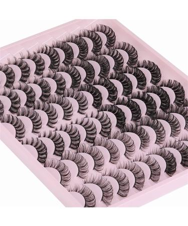 Ruairie D Curl Russian False Eyelashes Wholesale - 30 Pairs, 6 Styles | Natural Fluffy Fake Lashes for Volume and Curly Look - Buy Online on GoSupps.com