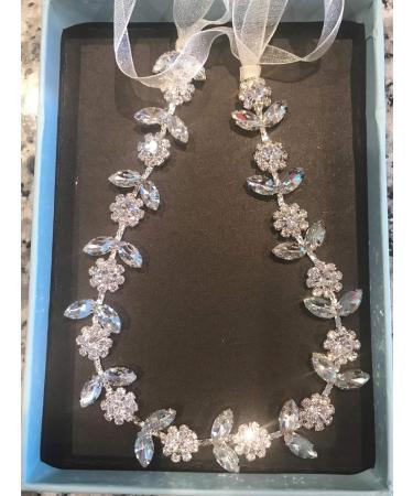 SWEETV Silver Flower Girl Headpiece | Crystal Baby Headband for Wedding & Birthday Photography - Buy Online on GoSupps.com