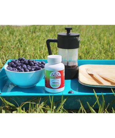 Raw Fresh Freeze-Dried Bilberry 400 mg - 120 Non-GMO Veg Caps | Eclectic Institute - Buy Online on GoSupps.com