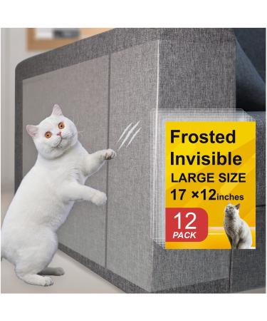 Furniture Protectors from Cats - Couch Protector for Cats - Cat Scratch Furniture Protector - Couch Corner Protectors for Cats - Cat Scratch Protectors for Furniture - Cat Scratch Deterrent Anti Tape 12 Pack 17