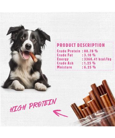 Premium Bully Sticks for Dogs - All-Natural Beef Pizzle Sticks for Puppies to Medium Dogs Dental Chew Treats for Healthy Teeth and Gums Fully Digestible Gluten-Free (Thin 12-15 cm 250gr) Thin-Regular 15 count (Pack of 1) - Buy Online on GoSupps.com