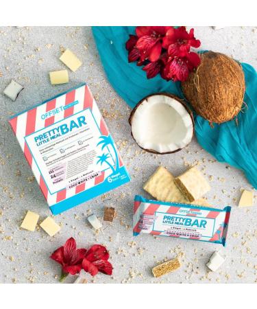 Buy Pretty Little Meal Bar Coco White & Crisp | Offset Nutrition Protein Bar | 211 Calories | Delicious White Chocolate & Coconut | 6-Pack - Buy Online on GoSupps.com