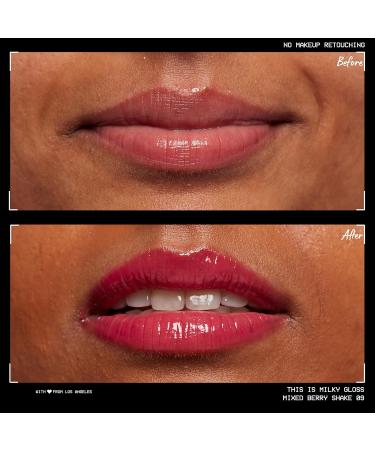 NYX Professional Makeup Milky Gloss Lip Gloss - Mixed Berry Shake (Raspberry) 12-Hour Hydration, Vegan & Scented - Buy Online on GoSupps.com