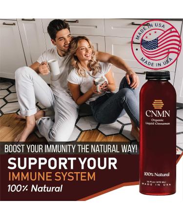 Natural Cinnamon Honey Blend 24oz - USA Made Cough Syrup for Cold & Sore Throat Relief - Runny Nose & Chest Congestion Remedy for Adults & Kids - Buy Online on GoSupps.com