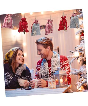 Cabilock DIY Advent Calendar 3 Sets Christmas Calendar Bag Calendars Xmas Candy Bags Drawstring Bags Number Storage Bags - Buy Online on GoSupps.com