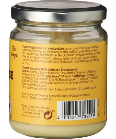 Vitaquell Vegan Hollandaise Sauce Organic - 250 ml | Buy Online for International Shipping - Buy Online on GoSupps.com