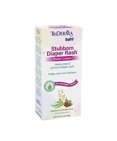 TriDerma Stubborn Diaper Rash Relief Cream 2.2oz - Fast-Acting Formula - Buy Online on GoSupps.com