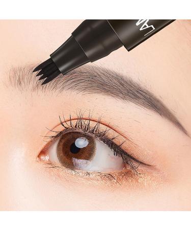 Eyebrow Liquid 4 Point Eyebrow Waterproof Nature Eyebrow Pencil Eyebrow For Wild Eyebrows Quick Dry No Smudge Liquid Long Wear Shakven Black - Buy Online on GoSupps.com