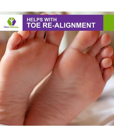 Mars Wellness Full Foam Toe Separators - 1/4 Inch Toe Spacers for Corns, Blisters, Hammer Toe Relief - Bulk Pack of 50 Toe Pads - Buy Online on GoSupps.com