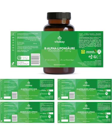 VITABAY R-Alpha Lipoic Acid 300mg - 360 Vegan Capsules | High-Dose Antioxidant | Bioavailable & Lab-Tested | Premium Quality 3-Pack - Buy Online on GoSupps.com