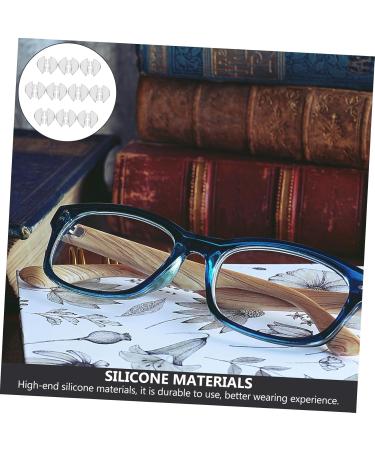 Lurrose 20 Pairs Slide-Resistant Glasses Nose Pads - Transparent Gel Cushion Supports for Smooth Comfort - Replaceable & Durable - Ideal for All Glasses - Buy Online on GoSupps.com
