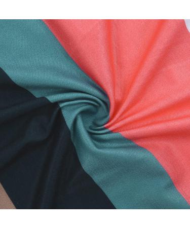 Ronony Women's Bohemia Summer Maxi Dress - Striped High Waist V-Neck Casual Ruffle Dress in Army Green - Perfect for Beach & Cocktail Events - Buy Online on GoSupps.com