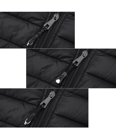 Hycc 12-Piece Strong Nylon Cord Zipper Pulls - Ergonomic Rubber Grips for Backpacks Jackets Luggage - Black - Buy Online on GoSupps.com