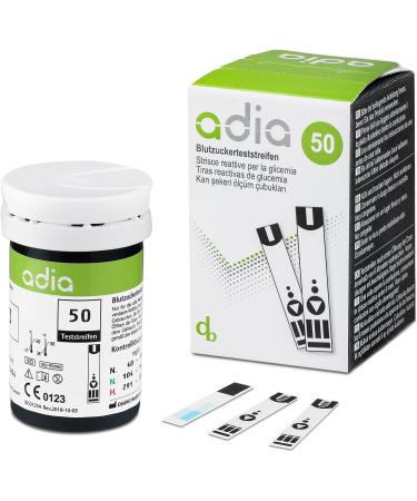 Adia Blood Glucose Test Strips - 150 Pieces for Easy Blood Sugar Measurement & Diabetes Control - Buy Online on GoSupps.com