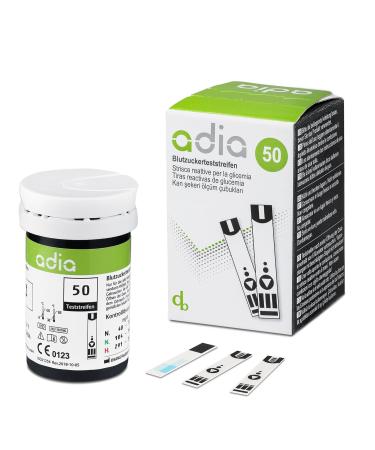 Adia Diabetes Set 2022 - MG/DL Blood Sugar Test Kit with 60 Strips & 10 Lancets | International Shipping - Buy Online on GoSupps.com