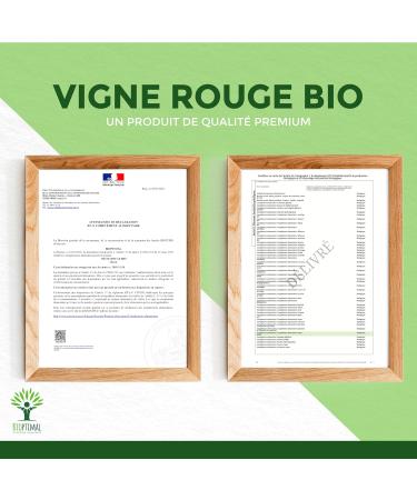 Vigne rouge Bio - Compl ment alimentaire Bioptimal - Jambes Lourdes Peau Saine Circulation Sanguine H morro des - 300 mg de Feuille de Vigne x g lule - Made in France - Certifi Ecocert - 60 g lules 60 unit (Lot de 1) - Buy Online on GoSupps.com