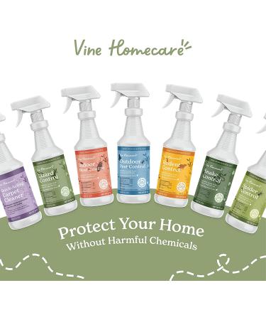 Vine Homecare Indoor Pest Control Spray 32oz - Repels Moths, Fleas, Ticks, Spiders, Ants & More - Natural Non-Toxic Formula for Quick and Easy Pest Control - Safe Around Kids & Pets - Buy Online on GoSupps.com